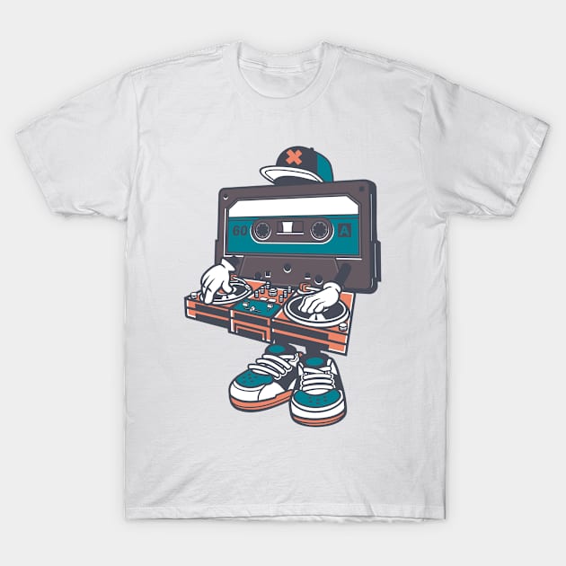 Cassette figure DJ T-Shirt by ShirtyLife